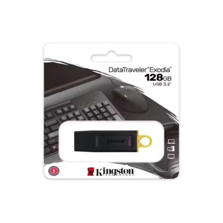 Memoria UBS kingston 128GB 3.2 Gen1 DataTraveler Exodia (Black + Yellow)