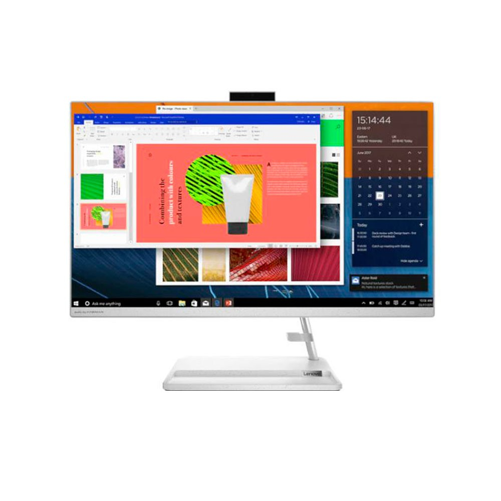 Todo en uno Lenovo IC 3 24IAP7 Intel Core i5 12450H 23,8" Pulgadas FHD Memoria 8GB Estado Solido 512GB Windows 11 Home Color Blanco