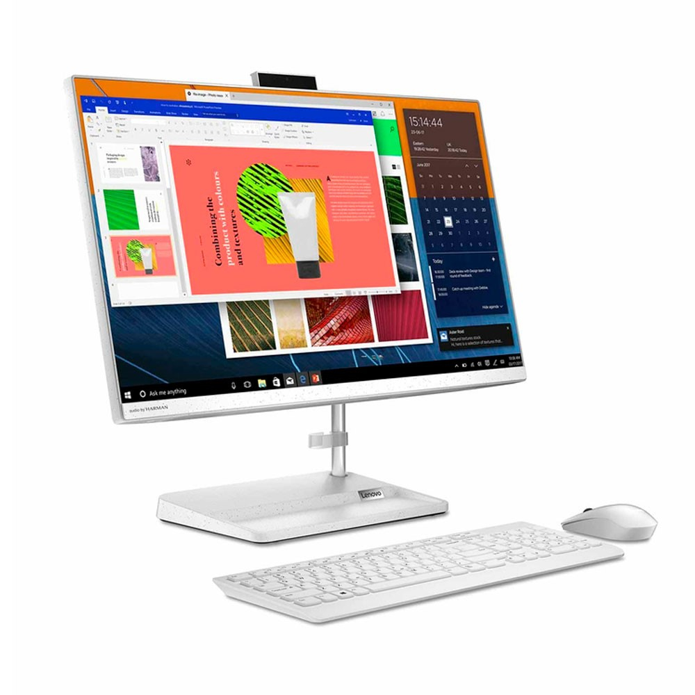 Todo en uno Lenovo IC 3 24IAP7 Intel Core i5 12450H 23,8" Pulgadas FHD Memoria 8GB Estado Solido 512GB Windows 11 Home Color Blanco - Image 2