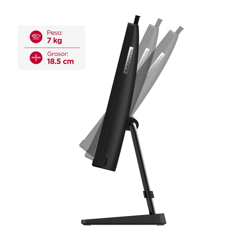 Todo en uno Lenovo IC 3 24IAP7 Intel Core i3 1215U 23,8" Pulgadas FHD Memoria 8GB Estado Solido 512GB Linux Color Negro - Image 4