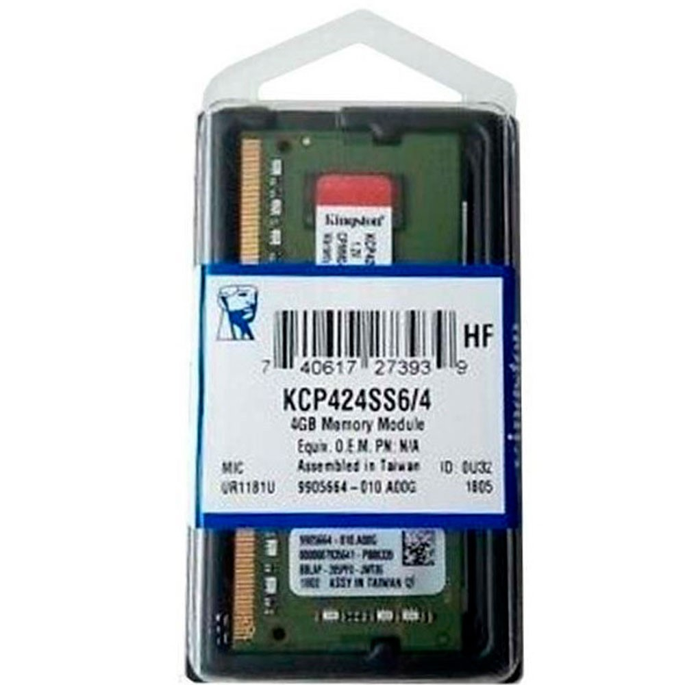 Memoria ram kingston para portatil 4GB DDR4 2400MHz