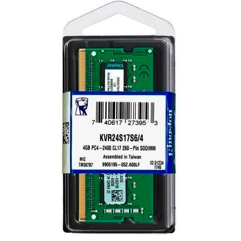 Memoria ram kingston para portatil 4GB DDR4 2400MHz