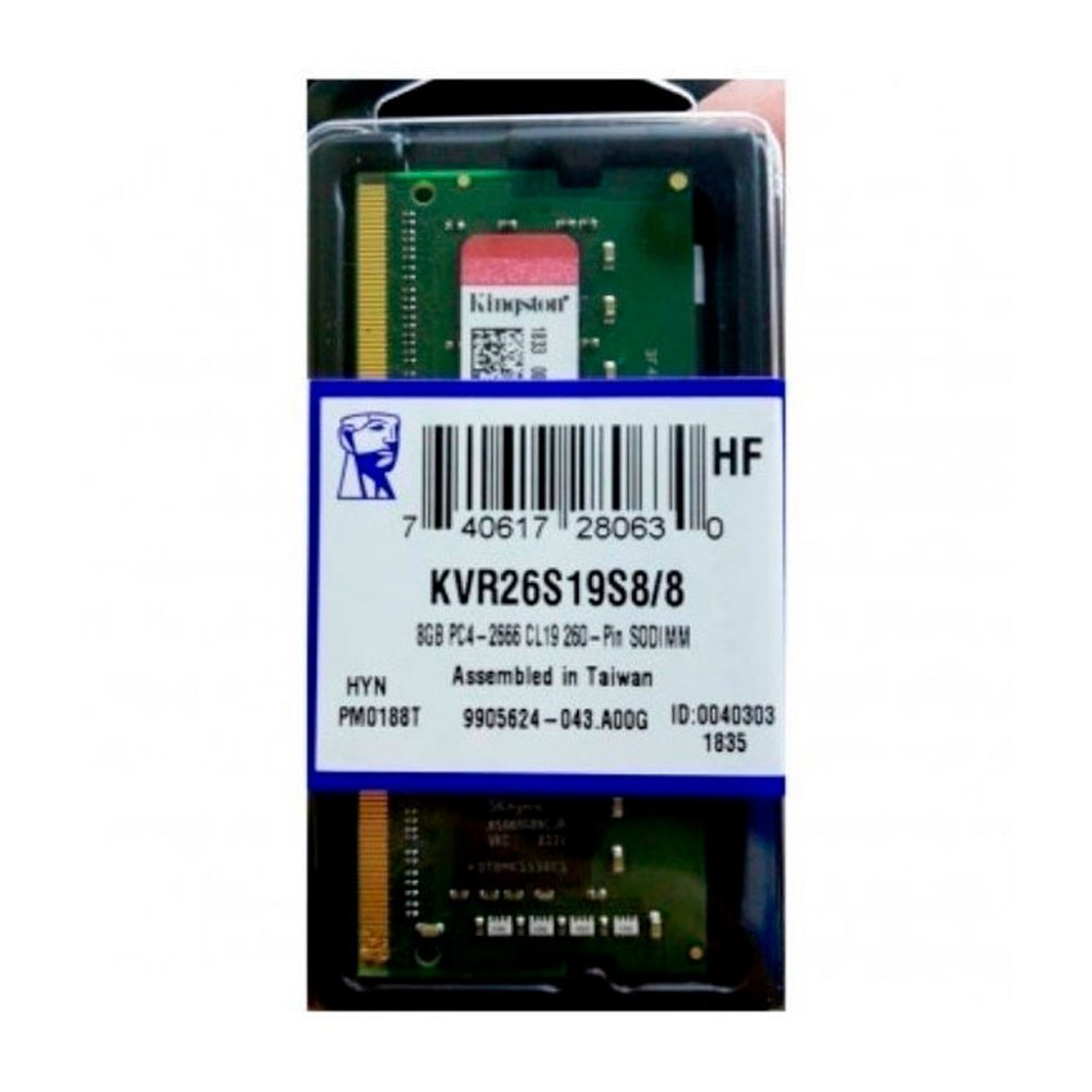 Memoria ram kingston para portatil 8GB DDR4 2666MHz