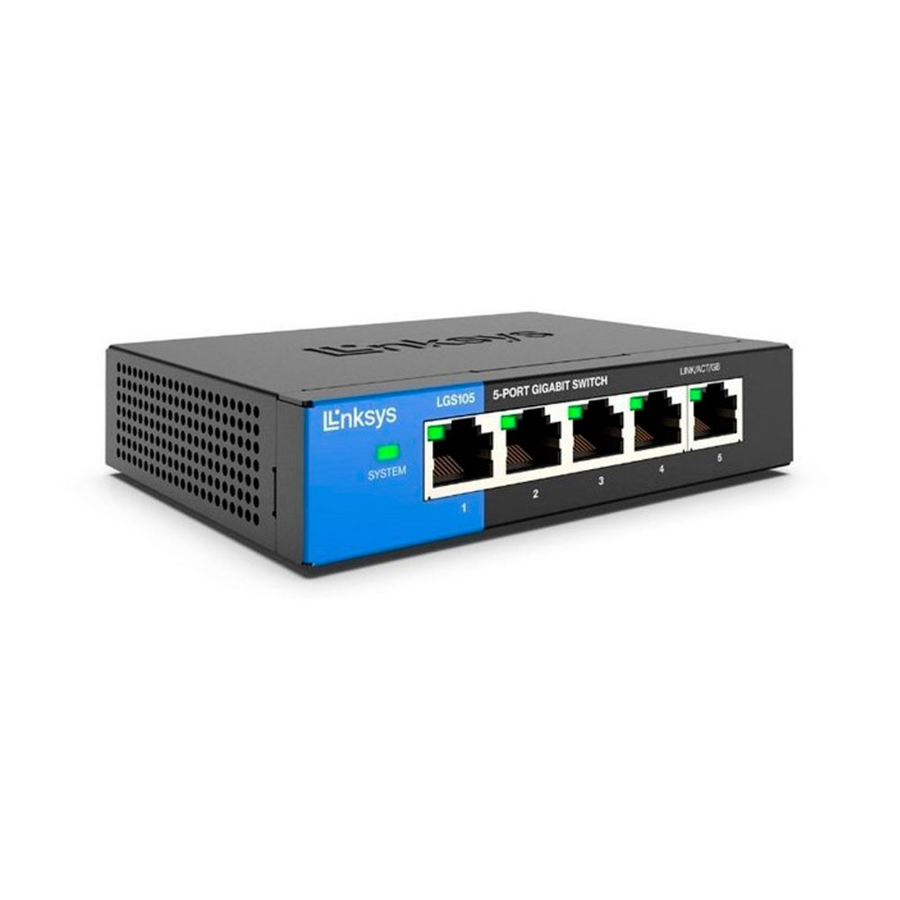 Switch LGS105 Linksys de mesa 5 puertos metalico, 10/100/1000 - Image 2