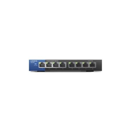 Switche linksys LGS108, 8 puertos Gigabit Ethernet (10/100/1000),Ancho de Banda 16 Gbps, caja Metalica,Plug and Play, Funcion ahorro de energia- No Administrable
