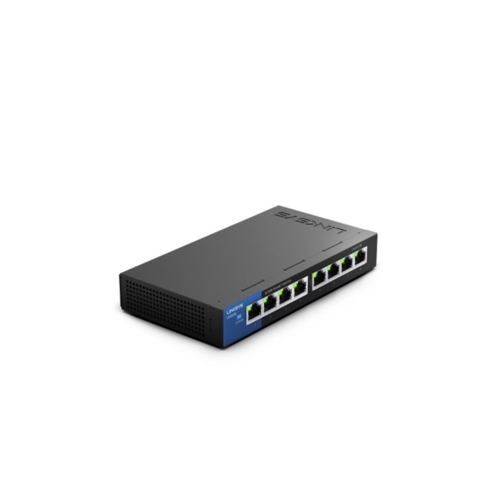 Switche linksys LGS108, 8 puertos Gigabit Ethernet (10/100/1000),Ancho de Banda 16 Gbps, caja Metalica,Plug and Play, Funcion ahorro de energia- No Administrable - Image 2