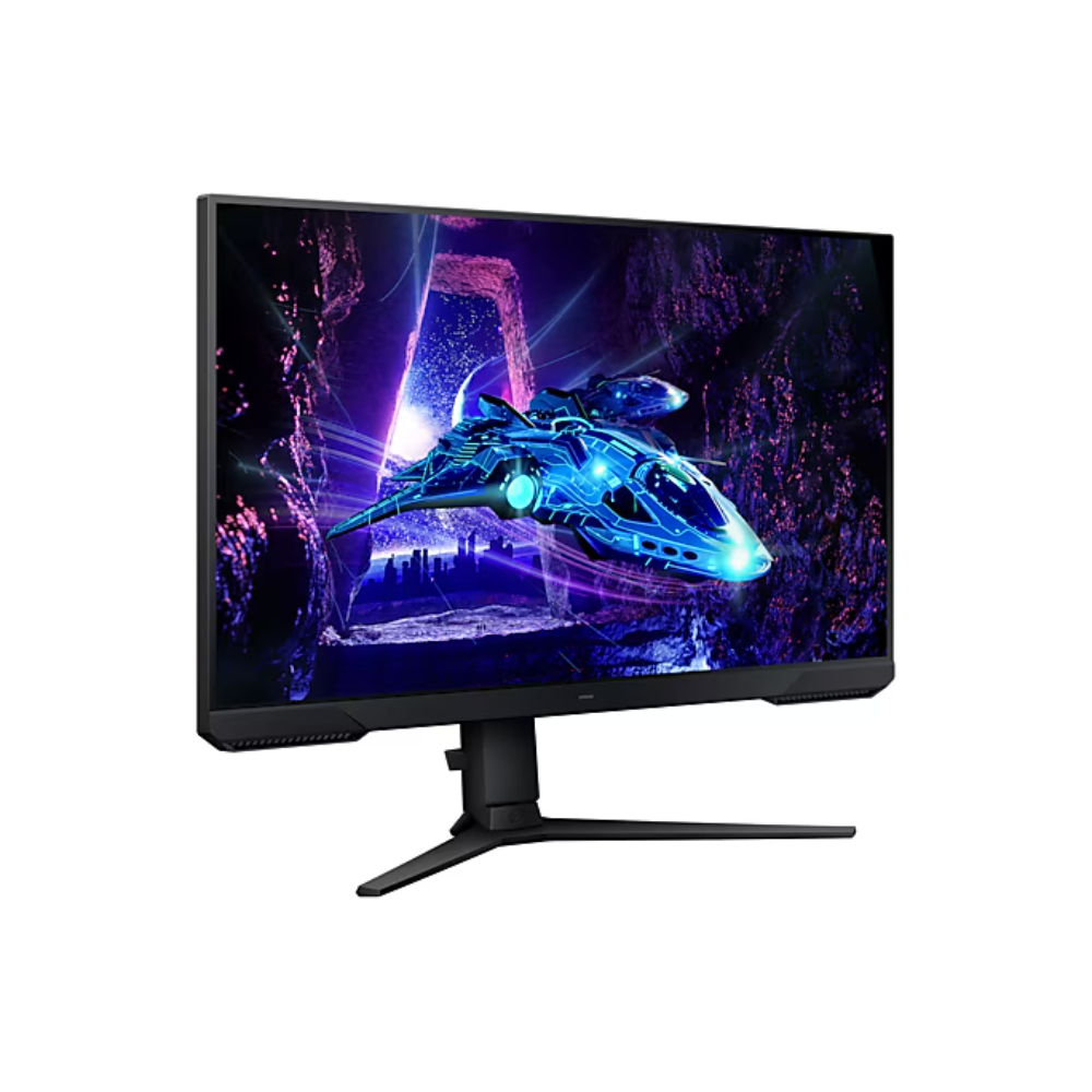 Monitor Samsung plano gamer Odyssey G3 27 Panel VA Color Negro, Brillo: 250cd/m2 16:9, Res: 1920X1080, TR: 1 ms 180 HZ Eye Saver Mode, Flicker Free, Windows Certification, FreeSync Premium,Pantalla VESA HDR 400, Conectividad: Display Port 1.4, HDMI 2.0, USB service Auriculares - Vesa, 75*75, Incluye (Cable DP) 3 años de Garantia - Image 4
