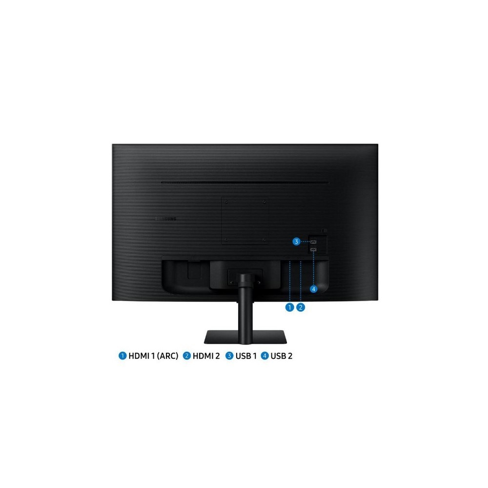SAM MONITOR SAMSUNG PLANO SMART Tamaño de Pantalla 32" Color: Negro 1920*1080, 1 MS 60 HZ, Microsoft 365, Tap View, Workspace, Parlantes incorporados HDMI 1.4. Puertos USB (2), WiFi, Bluetooth - Image 3