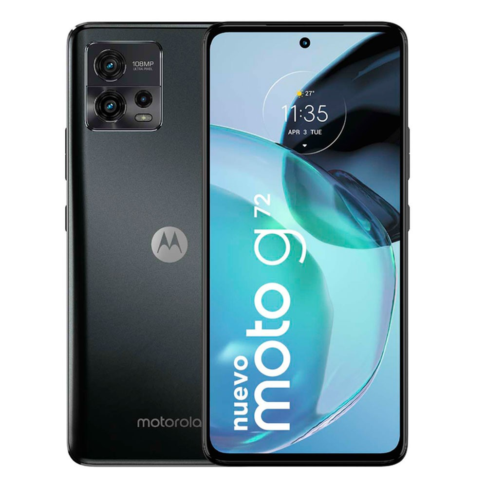 Celular Motorola Defy Negro, Pantalla 6,5" HD+ protegida por Corning® Gorilla® Glass Victus™. Se puede usar con dedos mojados, Memoria de 64GB de ROM y 4GB de RAM, Camaras de 48MP+2MP+2MP, Frontal 8MP. Procesador Qualcomm 2GHZ, sensor de huella, bateria de 5000mAh. Android 11. Sensores: Proximidad, luz ambiente, acelerómetro, giroscopio, eCompass,