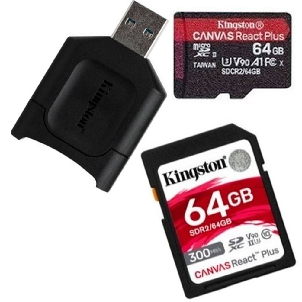 Micro sd kingston React Plus más lector MobileLite Plus UHS-I 64GB - Image 3