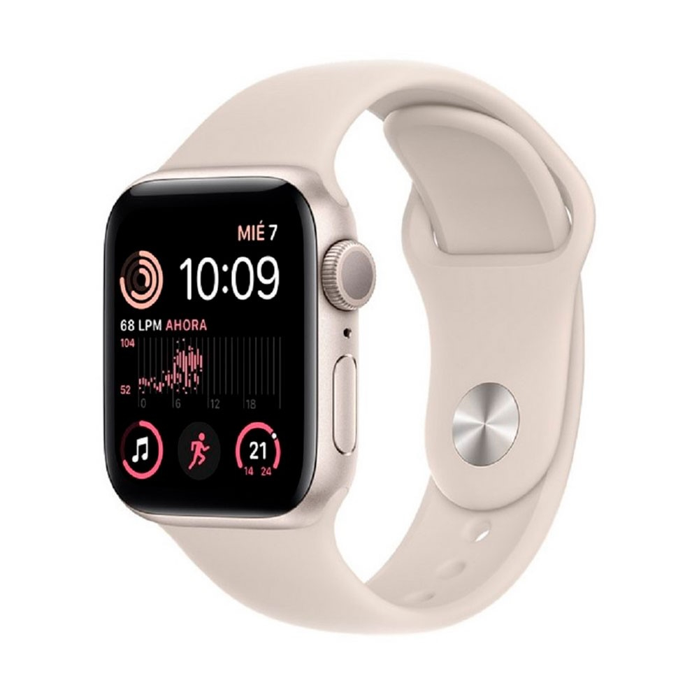 Apple Watch SE (GPS) - Caja de aluminio en blanco estrella de 40 mm - Correa deportiva blanco estrella - Talla única - Image 2