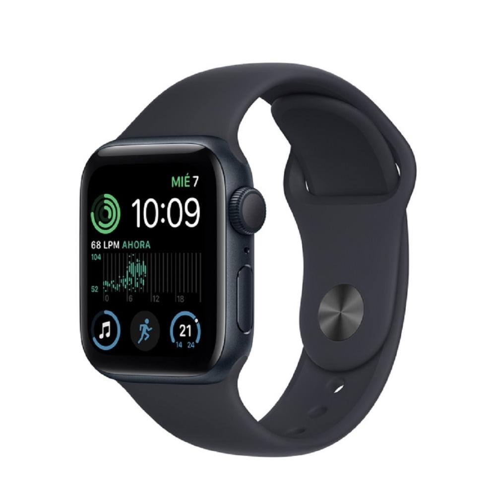 Apple Watch SE (GPS) - Caja de aluminio en color medianoche de 40 mm - Correa deportiva en color medianoche - Talla única