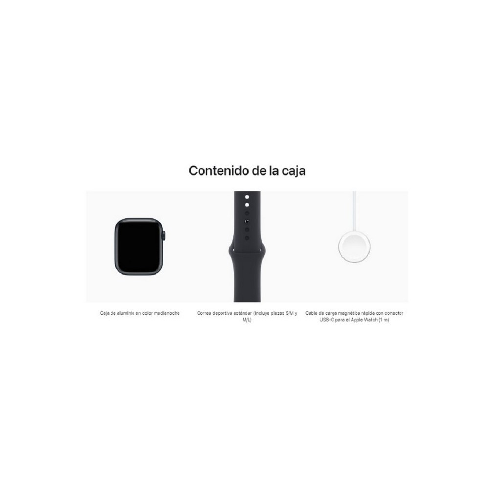 Apple Watch Series 8 (GPS) - Caja de aluminio en color medianoche de 45 mm - Image 4