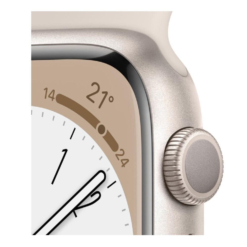 Apple Watch Series 8 (GPS) - Caja de aluminio en blanco estrella de 41 mm - Image 4