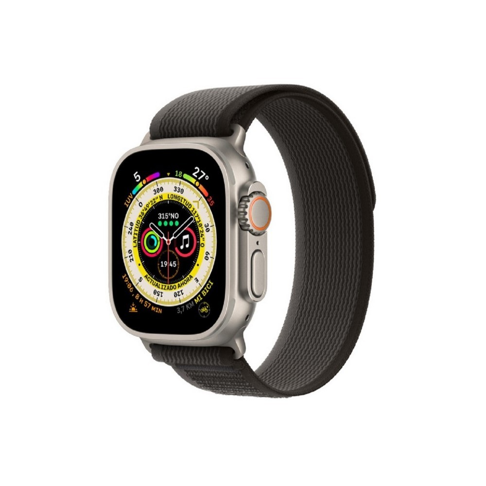 Apple Watch Ultra (GPS + Cellular) - Caja de titanio de 49 mm - Correa Loop Trail negra/gris - Talla M/L
