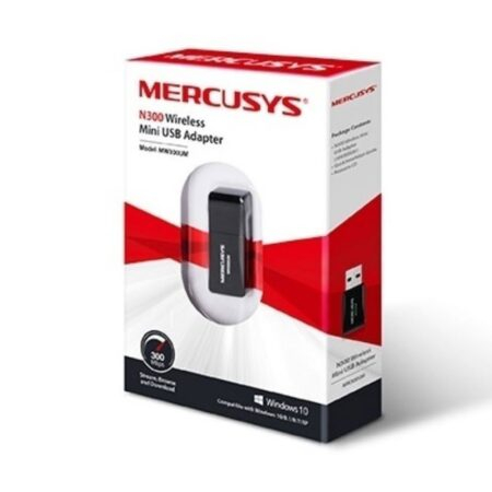Adaptador Mini Mercusys  USB 2.0 inalámbrico de 300Mbps