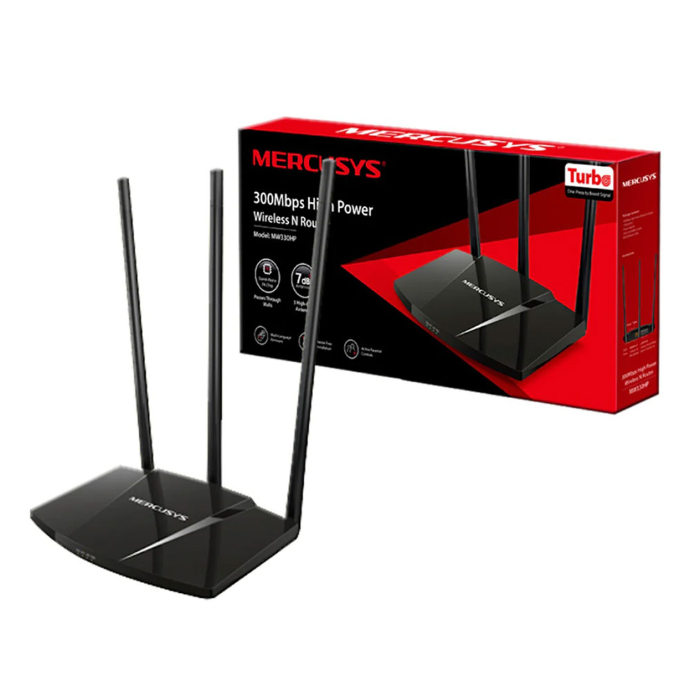 Router Mercusys Inalambrico Alta Potencia 300Mbps 3 antenas externas. - Image 2