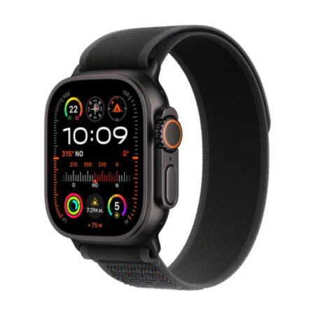 Apple Watch Ultra 2 GPS + Cellular 49mm Black Titanium Case with Black Trail Loop - S/M