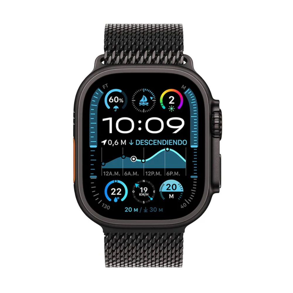 Apple Watch Ultra 2 GPS + Cellular 49mm Black Titanium Case with Black Titanium Milanese Loop - M - Image 2