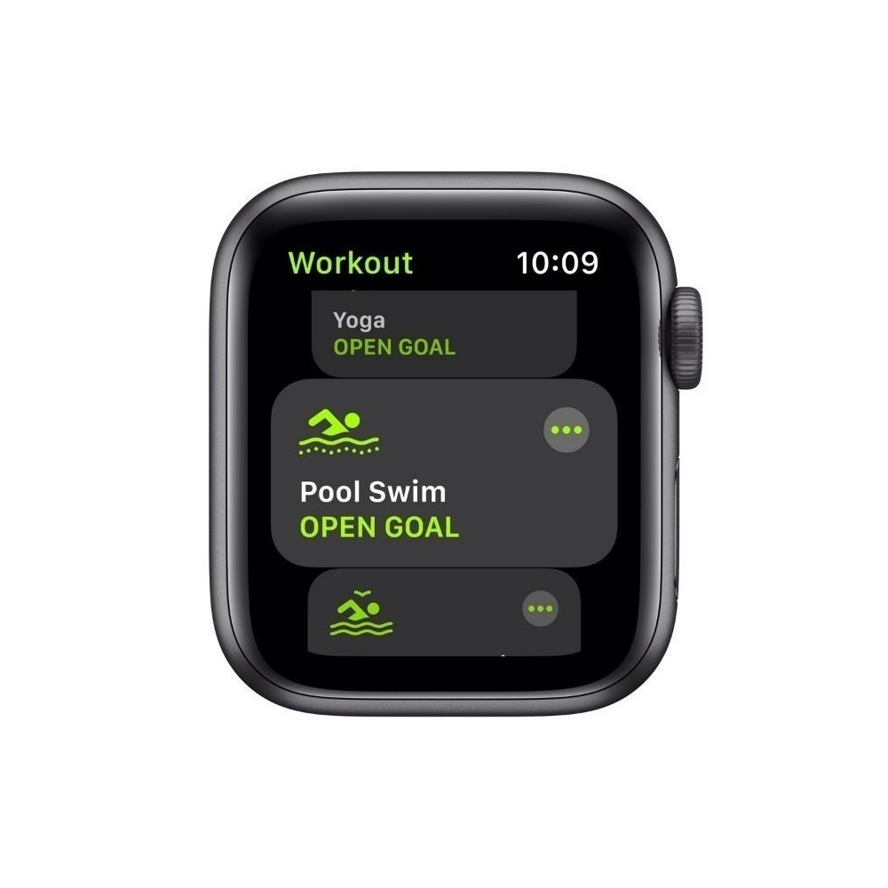 Apple Watch SE GPS, 40mm Space Gray Aluminium Case with Black Sport Band - Image 3
