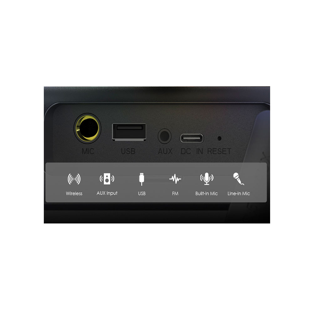 Parlante boom pop oraimo con luces rgb - Image 2