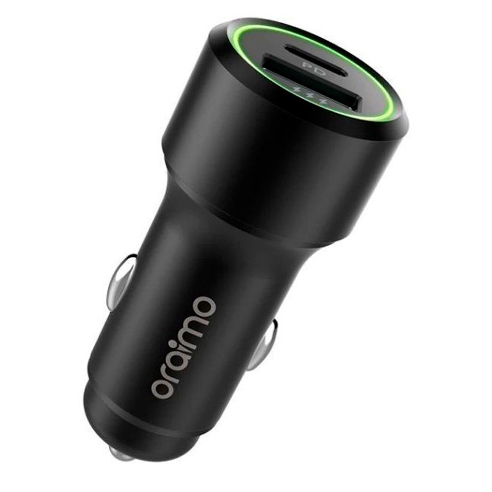 Cargador de Carro Oraimo Bullet PD Negro 36W - Image 2