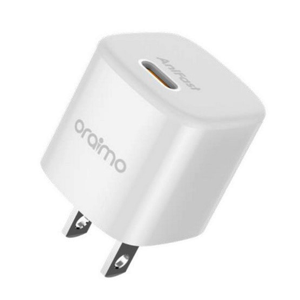 Cargador oraimo carga rapida 20w blanco