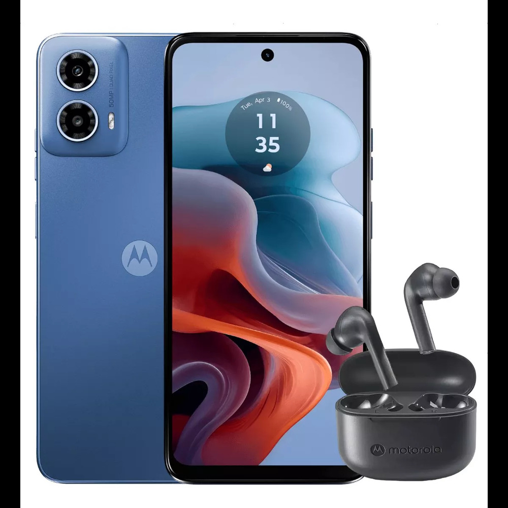 Celular Motorola G34 RAM 8GB ROM 256GB 5G Azul Artico - Image 2