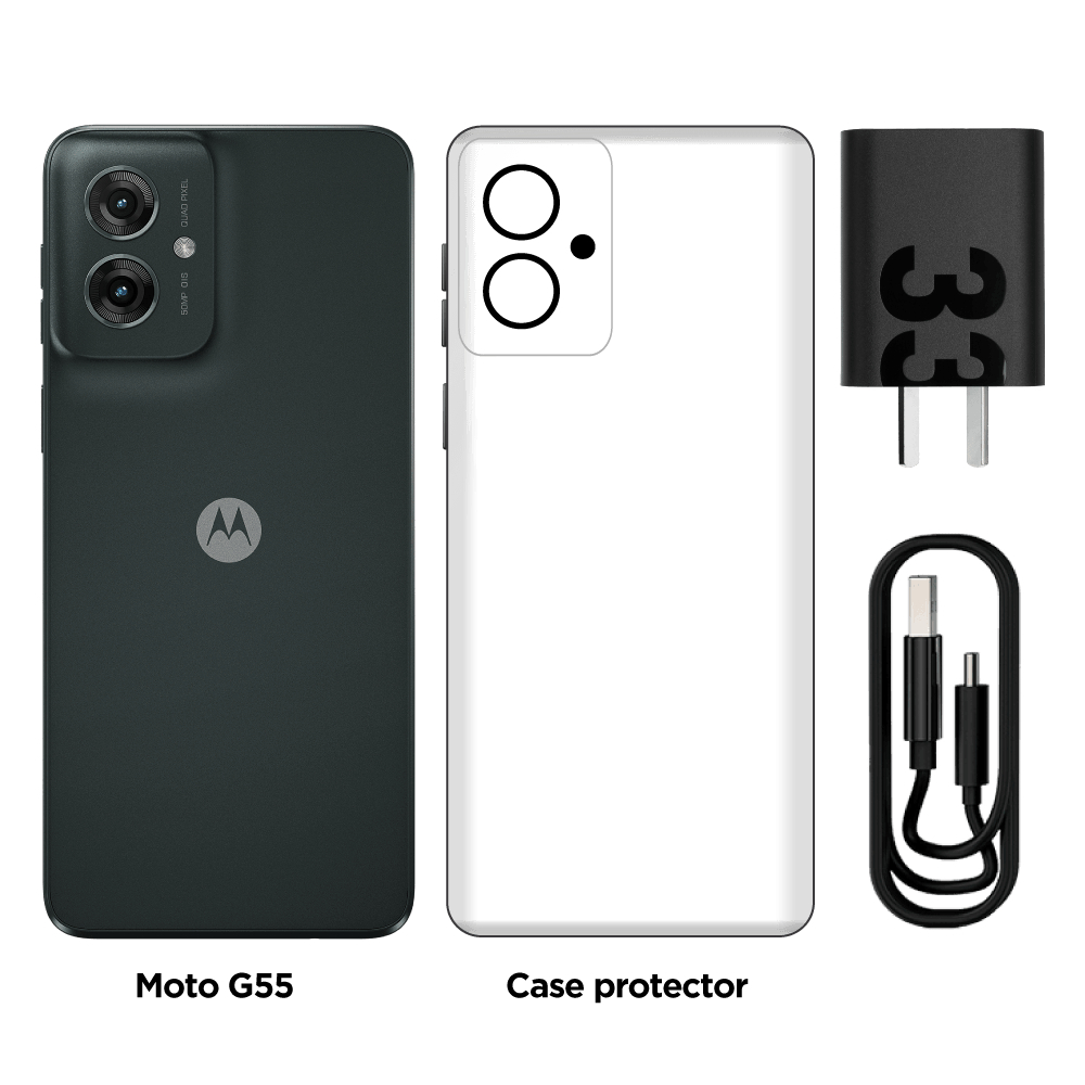Celular Motorola G55 5G 8/256 Negro - Image 2