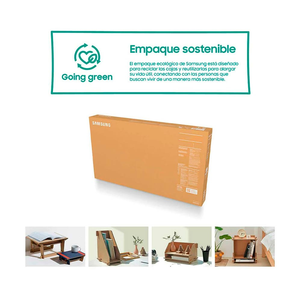 Televisor Samsung FLAT QLED Smart TV 55 pulgadas, UHD 4K /3,840 x 2,160 / DVB-T2 / Procesador Quantum Bluetooth / Dual Led / asistente de voz / modo ambiente/ Modo Juego/ HDMI x 3 / USB x 2 /LAN/ abre y edita archivos de Office/ Control Solar/Garantía 1 año, Ficha tecnica completa en www.samsung.com.co - Image 3