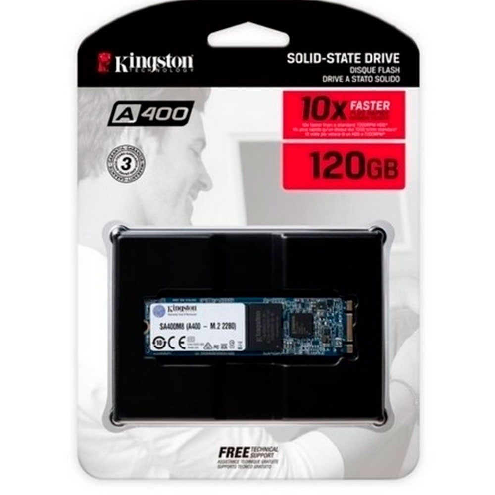 Unidad de estado solido ssd kingston A400 120GB M.2