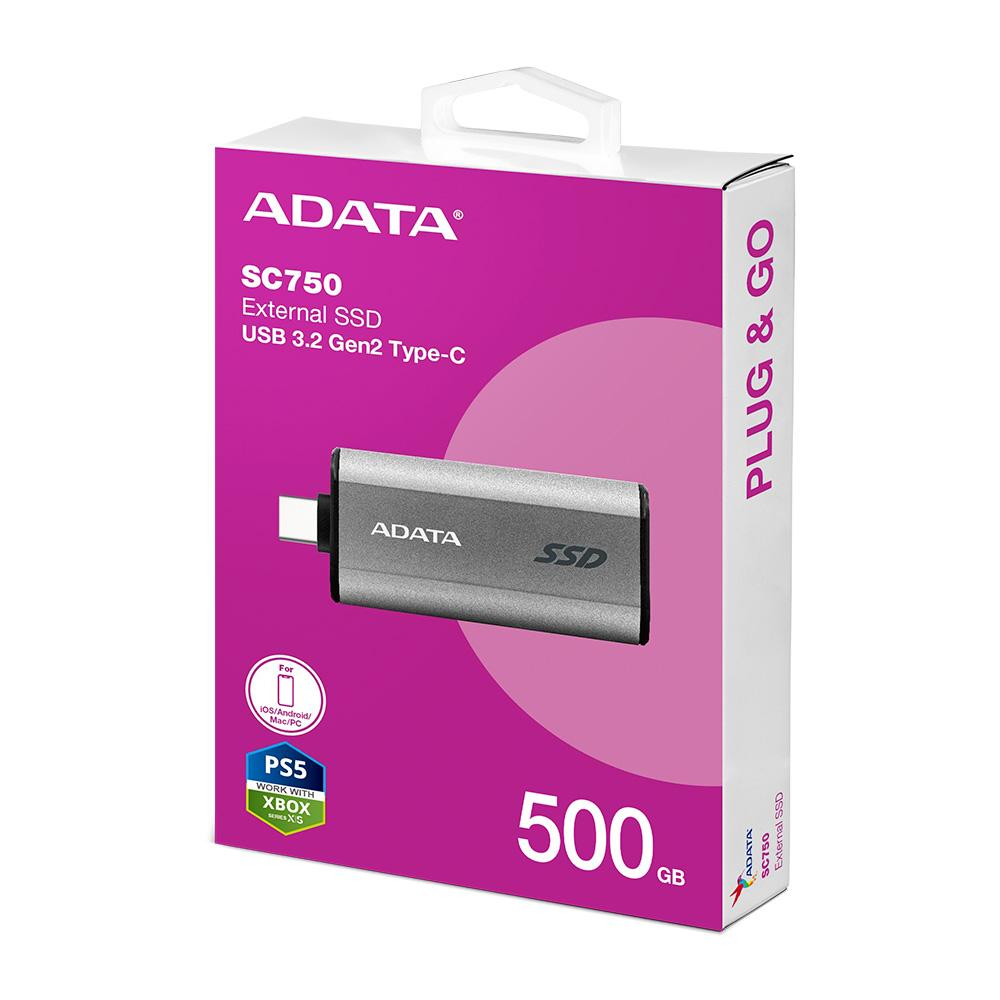 Unidad de Estado Solido ADATA externo 500GB SC750 - Image 4