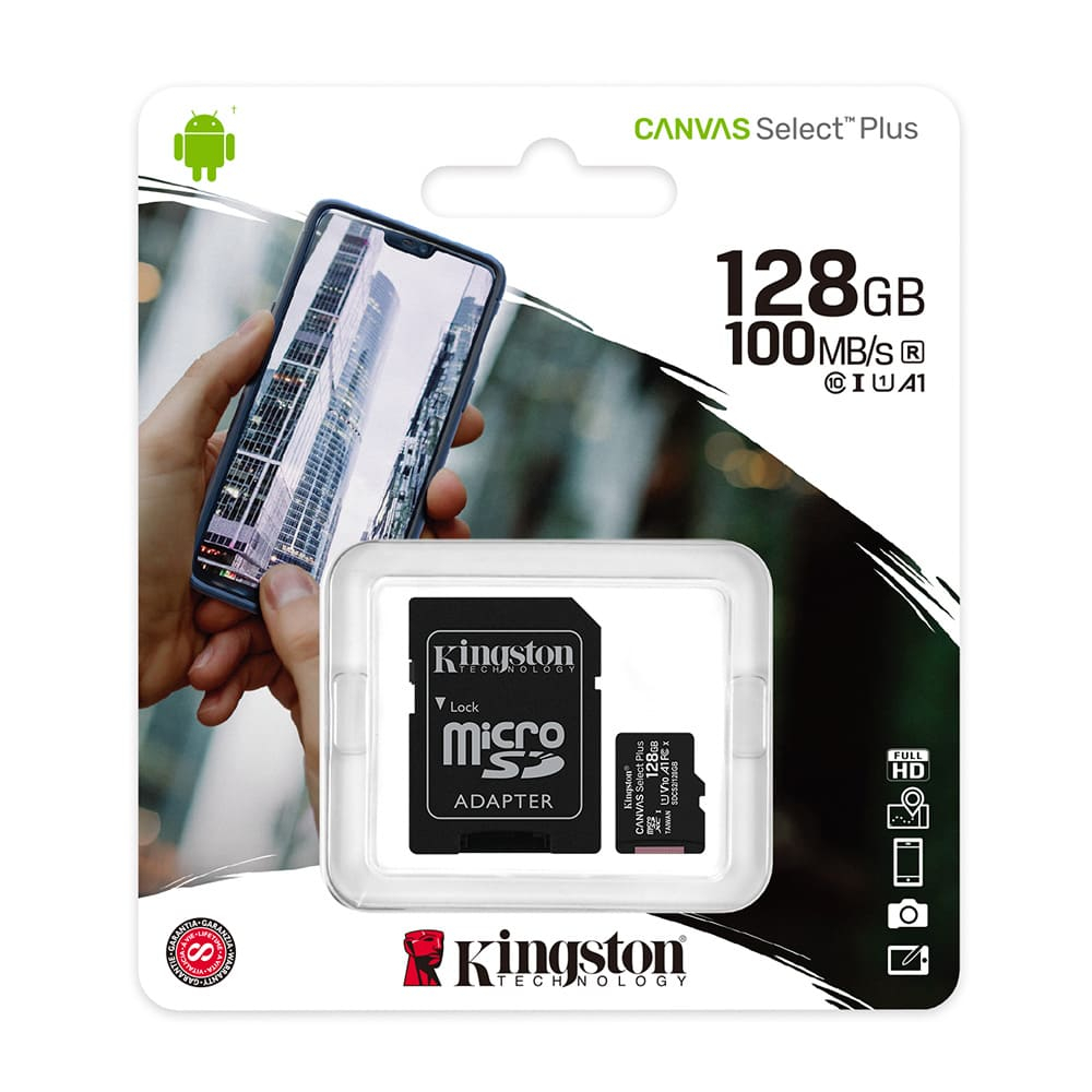 Memoria micro sd kingston Canvas Select Plus 128GB