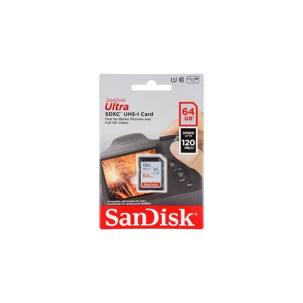 Tarjeta SD SanDisk Ultra 64GB SDHC/SDXC UHS-I hasta 120Mb/s C10 U1 - Image 2