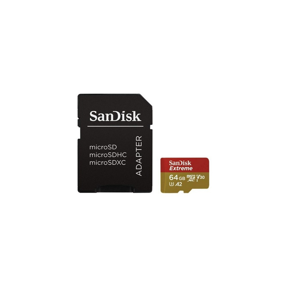 Tarjeta microSD SanDisk Extreme (Action Cam) UHS-I 64GB C10, U3, V30, A2 - Image 2