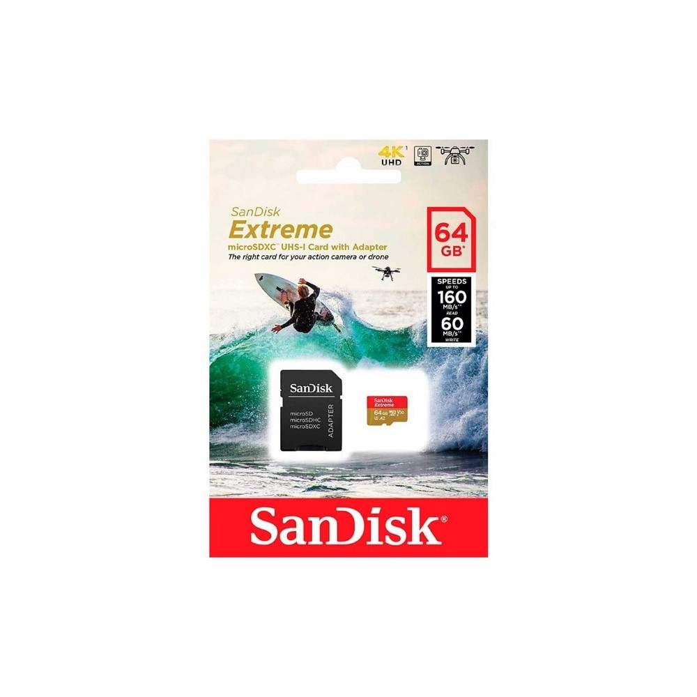 Tarjeta microSD SanDisk Extreme (Action Cam) UHS-I 64GB C10, U3, V30, A2 - Image 4