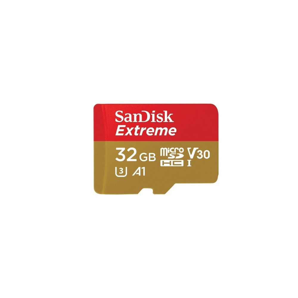 Tarjeta microSD SanDisk Extreme (Action Cam) UHS-I 32GB C10, U3, V30, A1