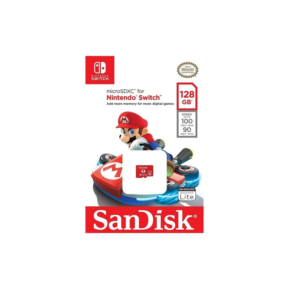 Tarjeta microSD SanDisk 128GB Nintendo Switch UHS-I 100MB/s - Image 2
