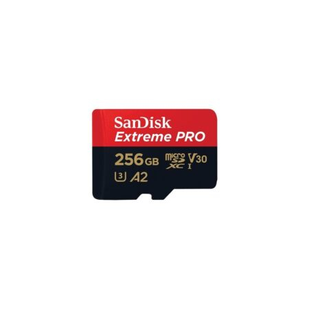 Tarjeta MicroSD SanDisk Extreme Pro 256GB UHS-I con adaptador hasta 200MB/s lectura A2 U3 V30