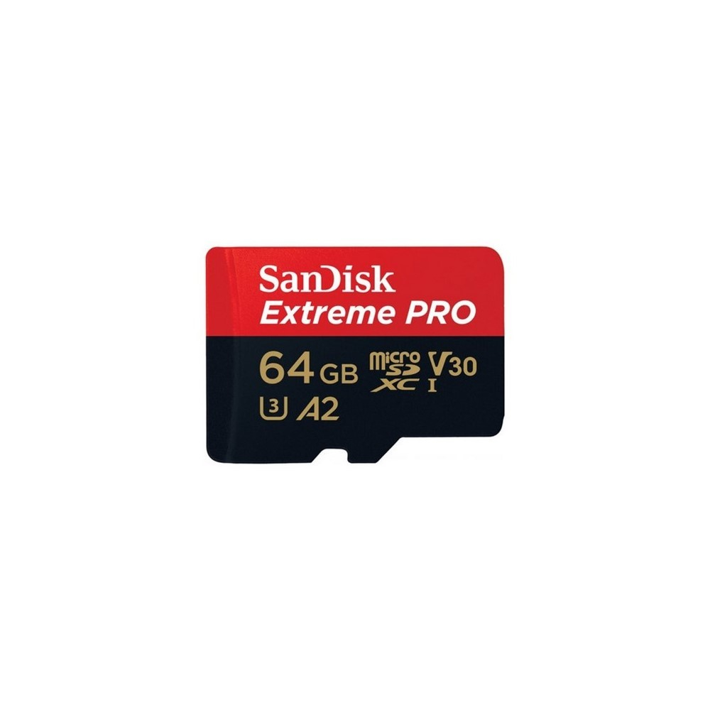 Tarjeta microSD SanDisk Extreme Pro UHS-I 64GB C10, U3, V30, A2