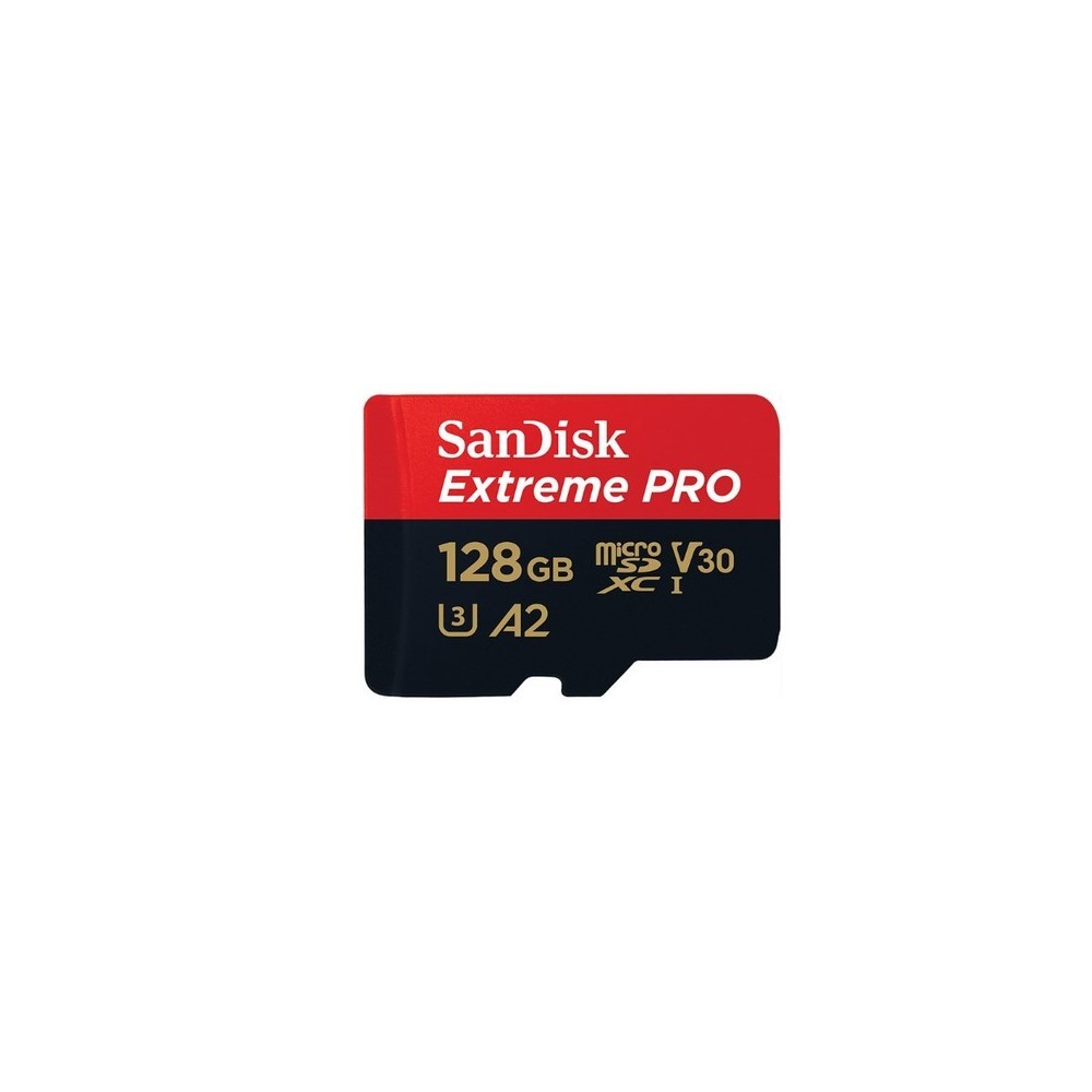 Tarjeta microSD SanDisk Extreme Pro UHS-I 128GB C10, U3, V30, A2
