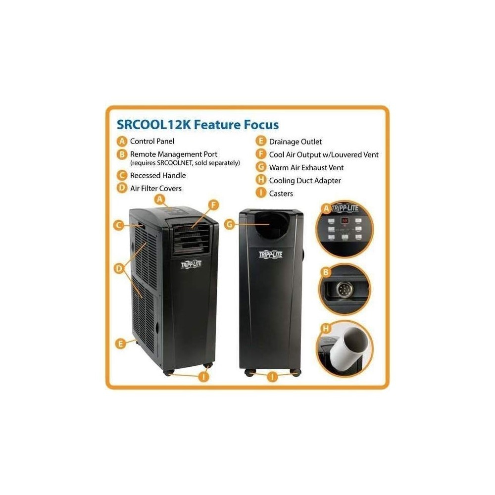 Unidad de acondicionador de aire porttil Tripplite todo en uno SRCOOL12K - Image 2