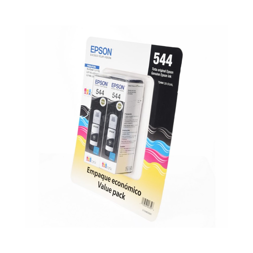 Botella Epson T544120-AL - Multipack 2 botellas Negras IMPRESORA L3110/L3150- Black Ink (4.500 paginas) - Image 2