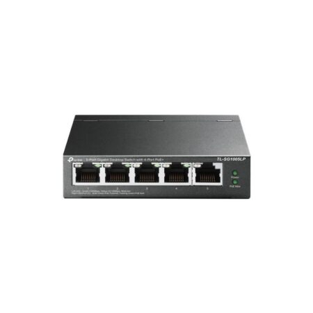 Switch TPLINK NO administrable 5 Puertos 10/100/100 4 Puertos POE