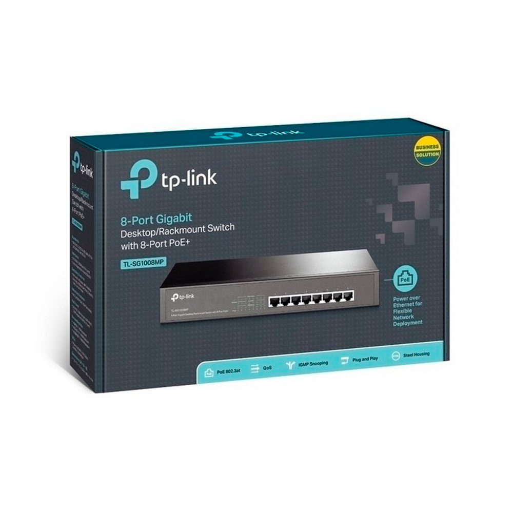 Switch TP-LINK POE de 8 Puertos Gigabit