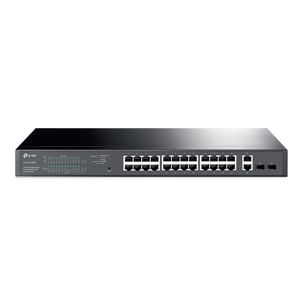 Switch TPLINK PoE Easy Smart Gigabit de 28 puertos con PoE