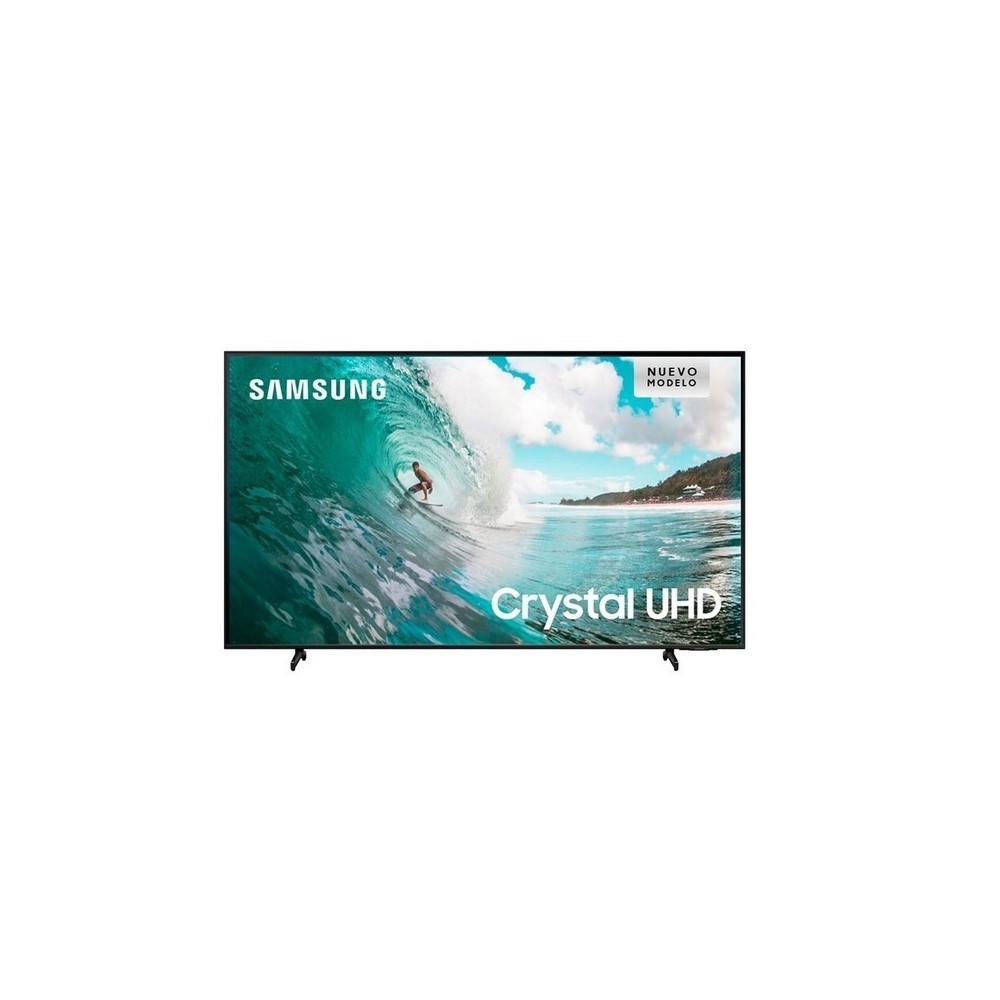Televisor Samsung FLAT LED Smart TV 50 pulgadas Crystal UHD 4K /3,840 x 2,160 / DVB-T2 /LAN/ Bluetooth/ AirPlay 2 / Bixby desde el control /modo ambiente/ Modo Juego/ HDMI x 3/ USB x2 /abre y edita archivos de Office/ control de voz/Garantía 1 año