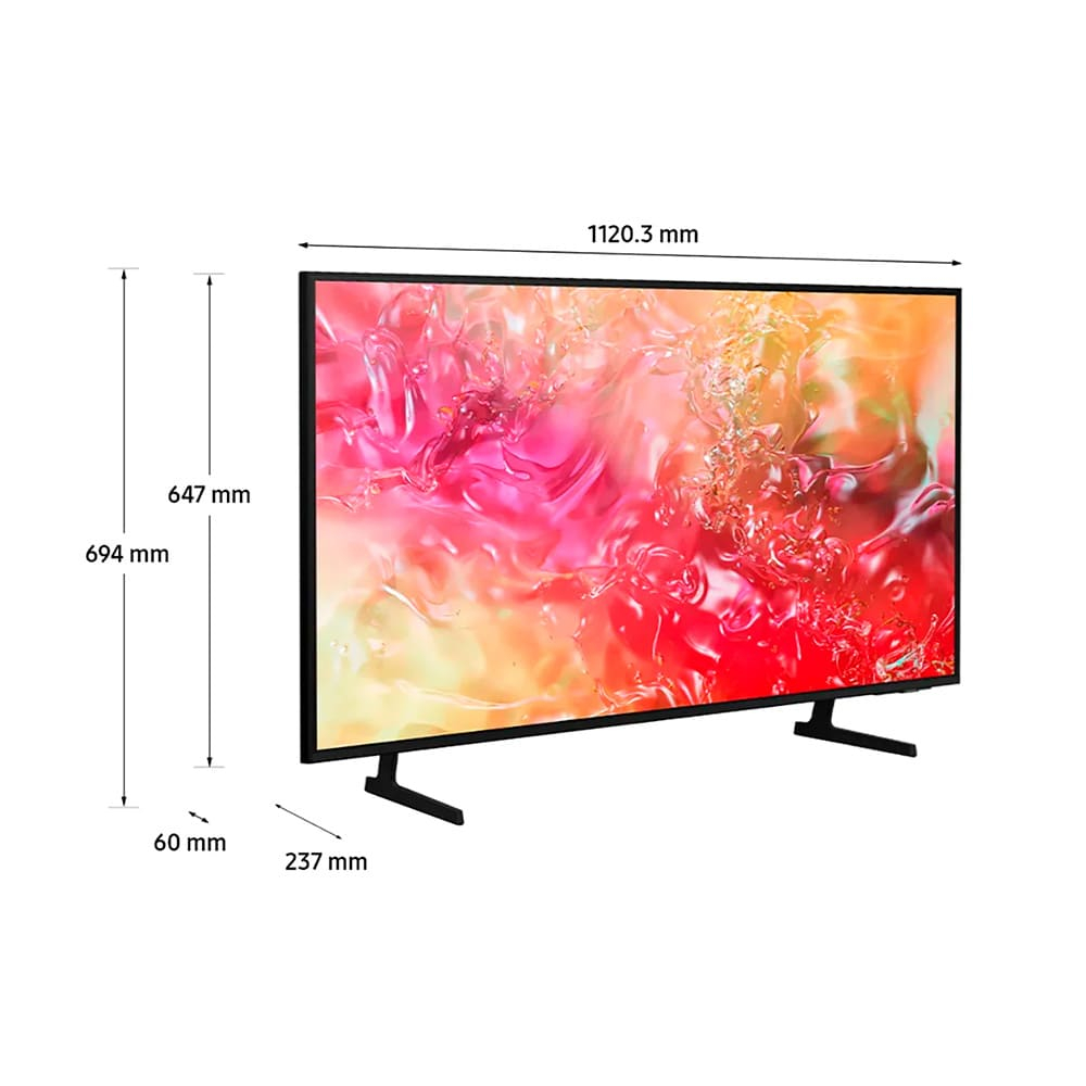 Televisor Samsung FLAT LED Smart TV 50 pulgadas Crystal UHD 4K /3,840 x 2,160, AI, /HDR / DVB-T2 /LAN /WIFI 5 / Bluetooth 5.2 / Google Meet / AirPlay 2 /modo ambiente/ Modo Juego/ HDMI x 3/ USB x1 /abre y edita archivos de Office/ Garantía 1 año, Ficha técnica completa en www.samsung.com.co - Image 2