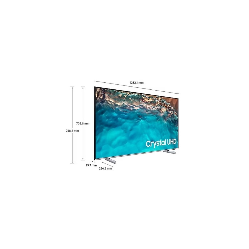 Televisor Samsung FLAT LED Smart TV 55 pulgadas Crystal UHD 4K /3,840 x 2,160 / DVB-T2 /LAN/ Bluetooth/ AirPlay 2 / Bixby desde el control /modo ambiente/ Modo Juego/ HDMI x 3/ USB x2 /abre y edita archivos de Office/ control de voz/Garantía 1 año - Image 3