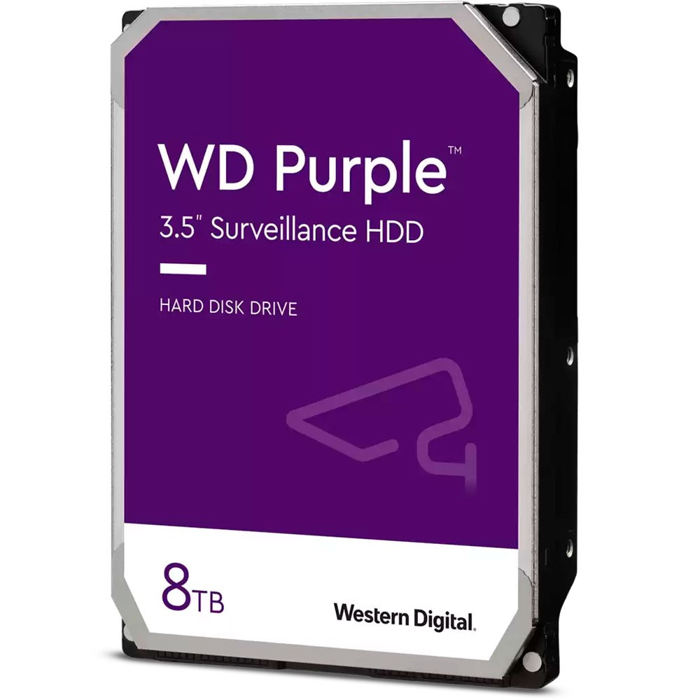 Disco Duro Western Digital PURPLE 8TB 5640RPM SATA 6Gbs Cache 128 MB 3,5in videovigilancia trabajo 24/7